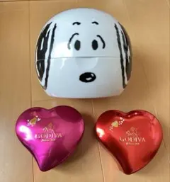 ユニバーサルスタジオジャパン スヌーピー 容器 ケース 空き缶 3点 セット