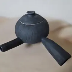 磁器の急須(いぶし黒)