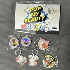 キャラクターグッズ キャラクター小物 雑貨 ビッくらポン 缶バッジ bt21