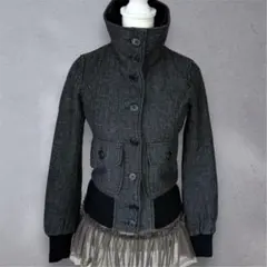 y2k 00s archive ダークコア 短丈 ジャケット グランジ ギャル