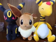 【5/10まで値下げ】ポケモン 特大ぬいぐるみのイーブイ＋ブラッキー＋デンリュウ