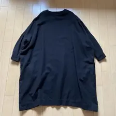 アーツアンドサイエンス　ニューバルーンドレス　黒　コットンリネン　ネル