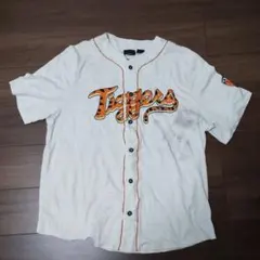 古着 DISNEY ティガー ベースボールシャツ ホワイト XL 汚れ有り