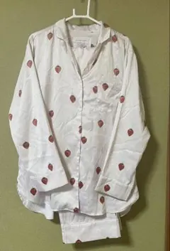 ジェラートピケ いちご柄 パジャマ 上のみ