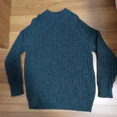 【最終値下げ】ユニクロU　ローゲージモックネックセーター（長袖）ダークグリーン