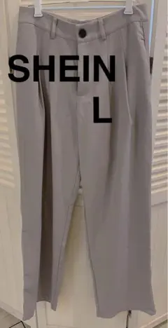 SHEIN グレーワイドパンツ L