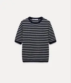 ベーシックニット ショートスリーブトップス　半袖ニット　H&M ビス　ユニクロ