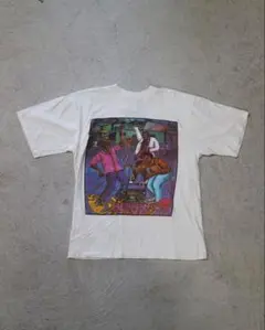 90s アートT ビンテージ Tシャツ 白 USA製 アフリカン Asafo L - メルカリ