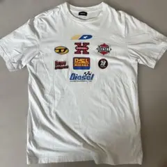 DIESEL レーシングロゴ プリントTシャツ ホワイト