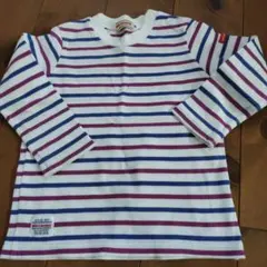 ９０ミキハウスボーダーロンティー