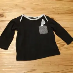 COMME CA ISM 黒 長袖Tシャツ 80cm