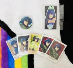 あんスタ　中国限定両面アクキー　6周年缶バッジ　ぱしゃこれ　青葉つむぎ