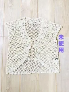 [live in comfort]かぎ針編みボレロ　白のサムネイル