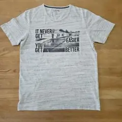 PLUS ONE グラフィックプリントTシャツ グレー XLのサムネイル