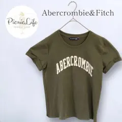 【アバクロンビーアンドフィッチ】ロゴ刺繍カットオフショート丈Tシャツ 半袖