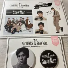 SnowMan 目黒蓮 缶バッジ ステッカー