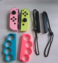 Switch用　Joy-Con　ストラップ　グリップ　セット売り　動作確認済