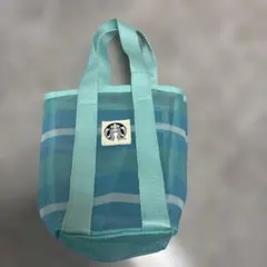 STARBUCKS　スターバックス　ボトル収納メッシュバッグ　グリーン　新品のサムネイル