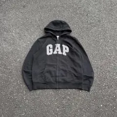 00s old gap zip-up Parker Black cityboy