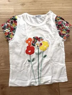 familiar 花柄Tシャツ　90
