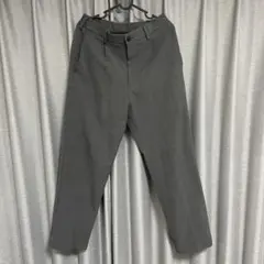 美品 UNIQLO タックワイドパンツ グレー S