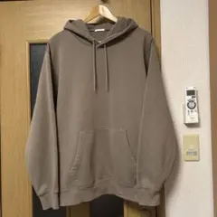 GU スウェットプルパーカー 長袖 カーキ XL