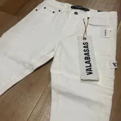 訳あり【新品未使用】バラバサス ホワイトスタックフレアデニム 29