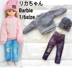 バービー人形 リカちゃん 1/6 服 ドレス アウトフィット 450