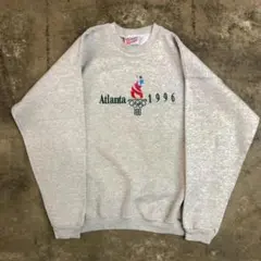 古着 90s Hanes アトランタオリンピック 刺繍スウェットXL USA製