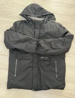 JS OFYZHB フード付きジャケット ブラック 防寒着 4XL