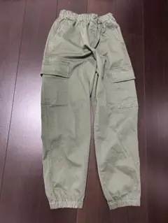 オリーブ カラー カーゴパンツ 160サイズ