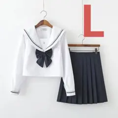 【L】コスプレ セーラー服 JK制服 学生服 写真集 長袖 高校制服