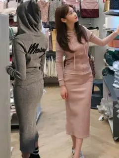 カジュアルStyleフード付きセットアップ