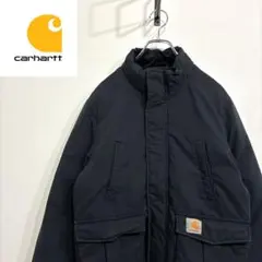 超人気❗️カーハート　中綿ジャケット　M 90sワンポイント刺繍ロゴ古着希少レア