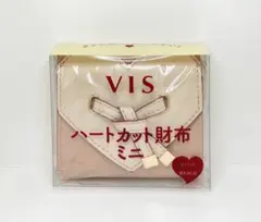 【新品未開封】限定カラー VIS ハートカット財布ミニ PINK×BEIGE