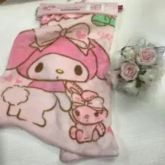 マイメロ　クッションカバー　ふわふわ　45x45 ピンク