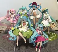 初音ミク　箱無し開封済みプライズフィギュア　セット