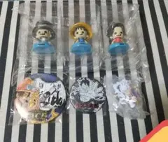 ワンピース ルフィ ニカ エース サボ 缶バッジ フィギュア わんぴの実 ガチャ