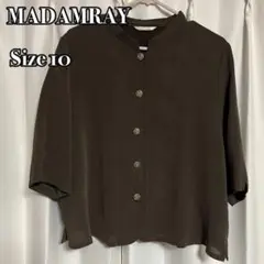 MADAMRAY マダムレイ 半袖 ジャケット シャツ トップス ブラウス 茶