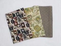 49❤ハンドメイド　ランチョンマット　カフェ・チェック　35×45　3枚セット❤