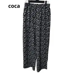 coca 　イージーパンツ　フリーサイズ　花柄