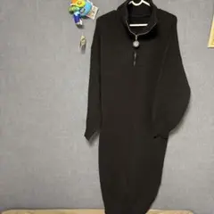 EVRIS エヴリス　ブラックニットロングワンピース