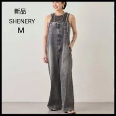 【新品】SHENERY デニムサロペット　オールインワン　ゆったり　黒　Mのサムネイル