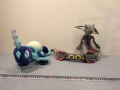 ポケモン 大きめぬいぐるみ テラパゴス 黒いレックウザ 2体セット