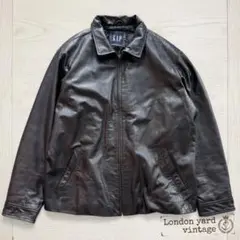 オールド GAP レザージャケット 茶芯 90s XL#877