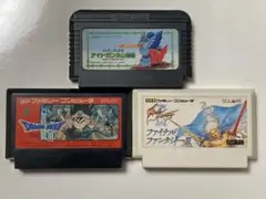 ファイナルファンタジーⅢ ドラゴンクエストⅢ ナイトガンダム物語　ファミコン