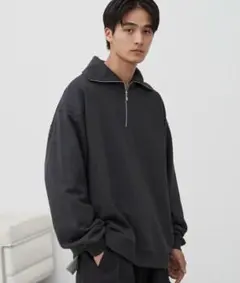 WYM LIDNM ハーフジップ ヘビーウェイト スウェット Mサイズ
