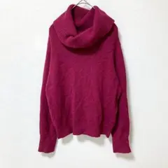 【シンプリシテェ】タートルネックニットセーター 長袖 ゆったり 毛 カシミヤ 冬