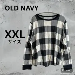 OLD NAVY チェック柄 長袖Tシャツ XXL