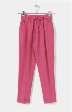 未使用タグ付き　ピンク　テーパードイージーパンツ